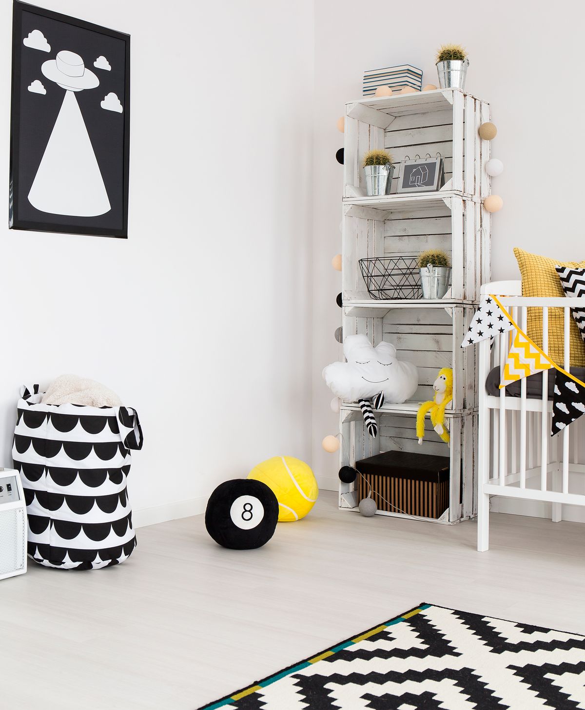 ideas decorar dormitorio estilo nordico cajas estanterias