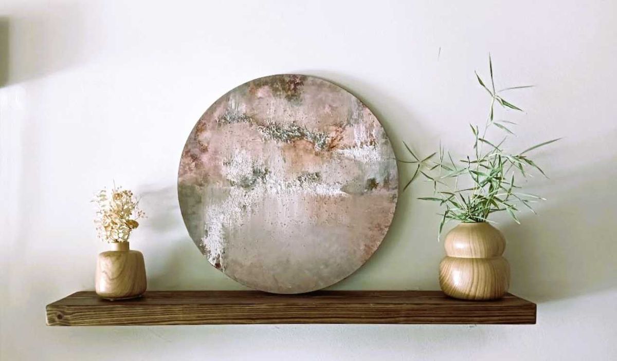 Cuadro redondo Terra Rosa.