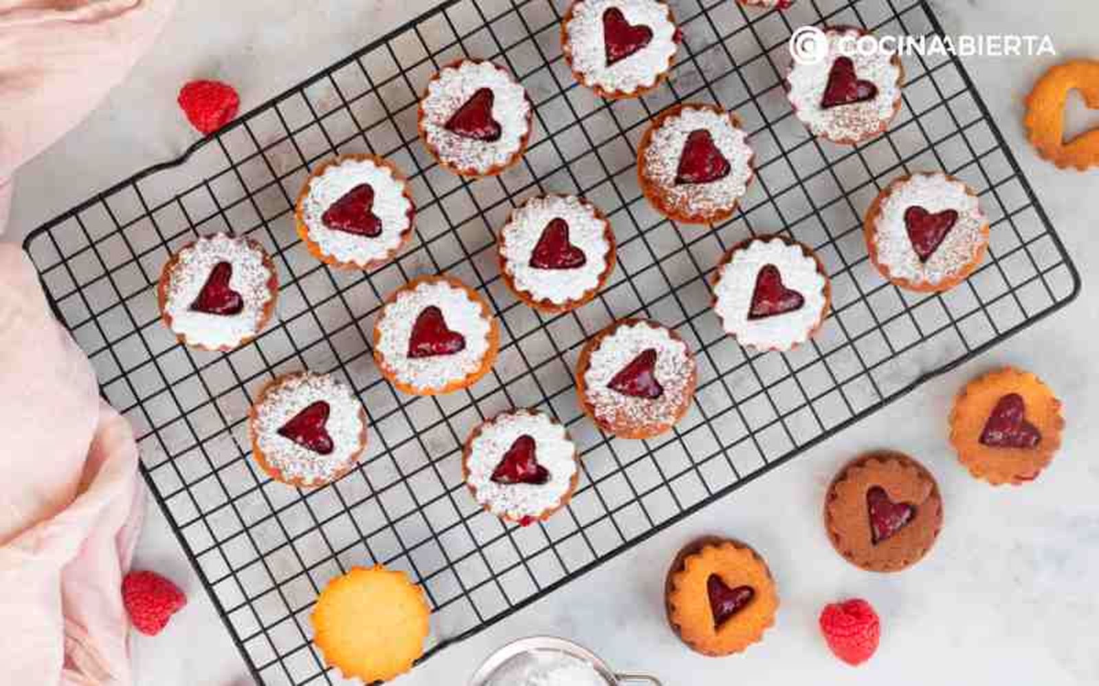 Decora las galletas de San Valentín