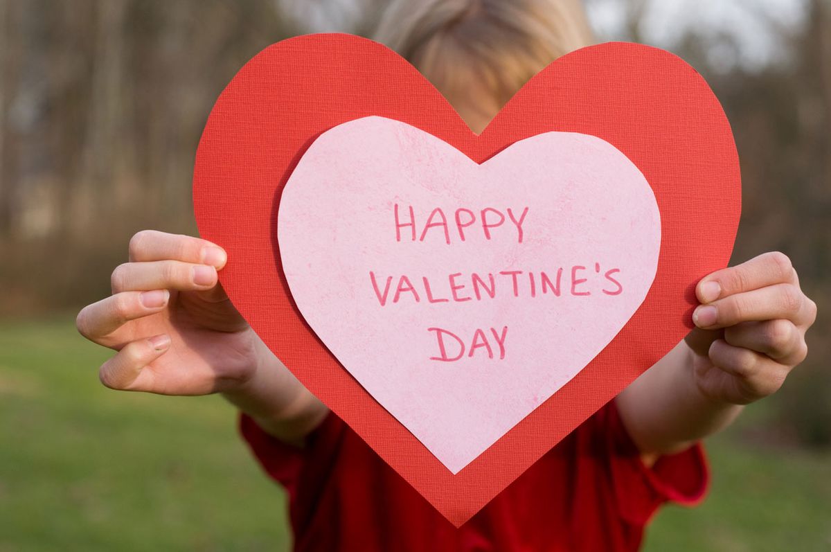tarjeta san valentin niños tarjeta forma de corazon