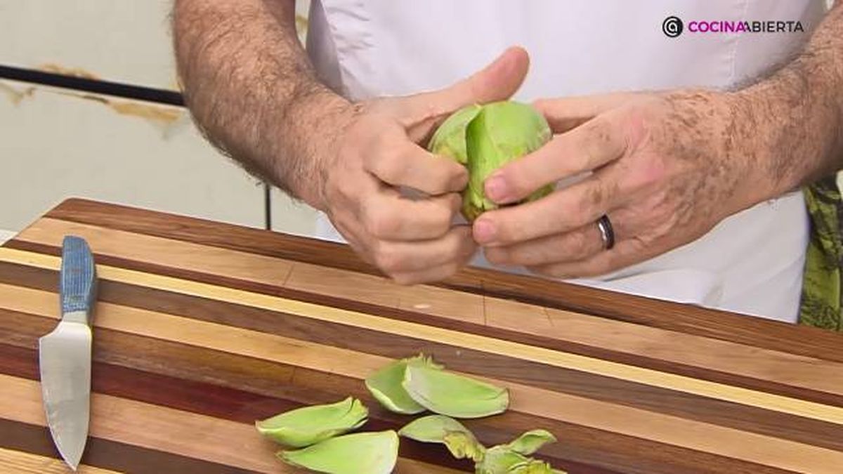 KARL7119 Potaje habas secas hierbabuena paso alcachofas