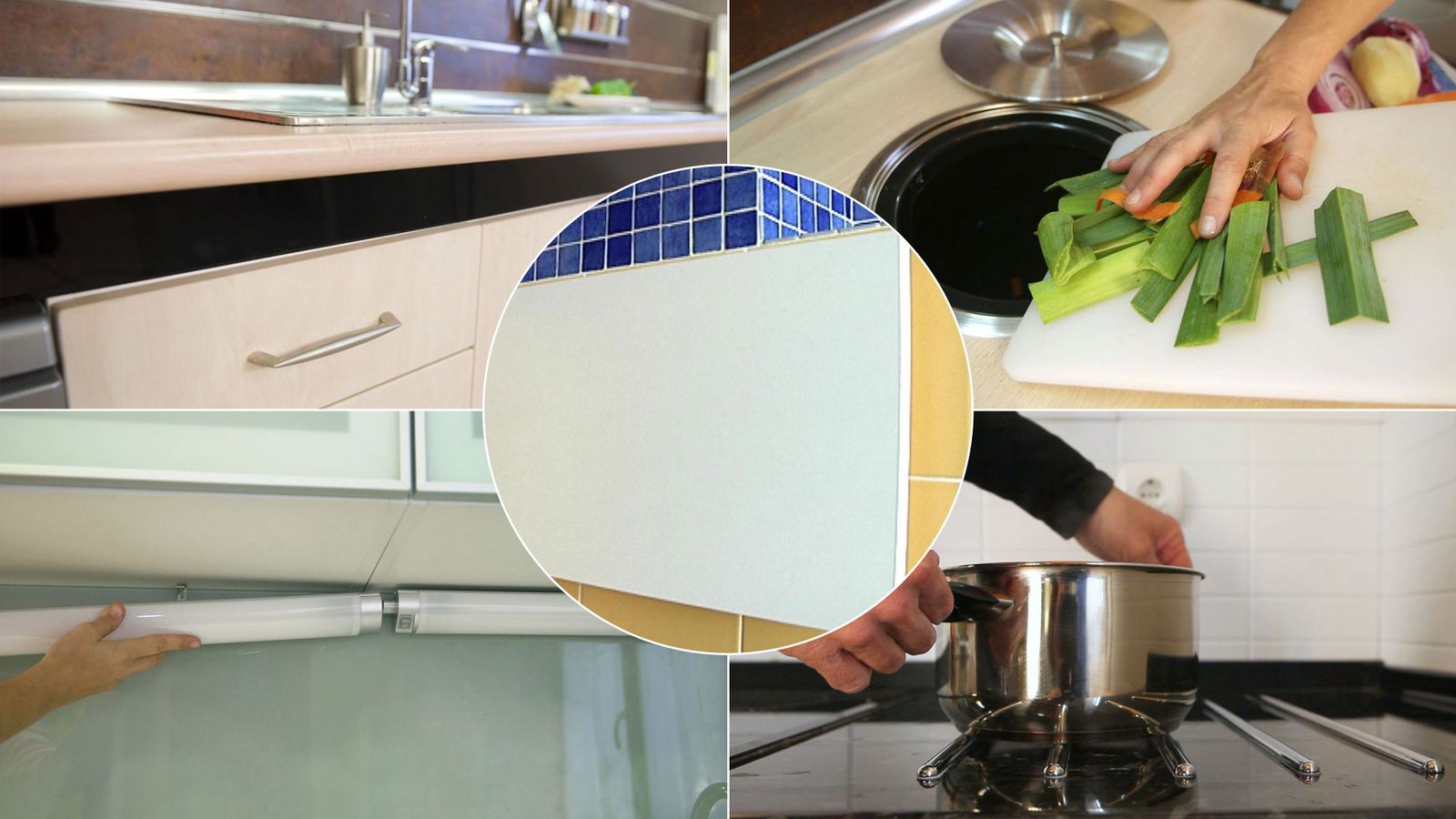 Trabajos sencillos para mejorar la encimera de cocina