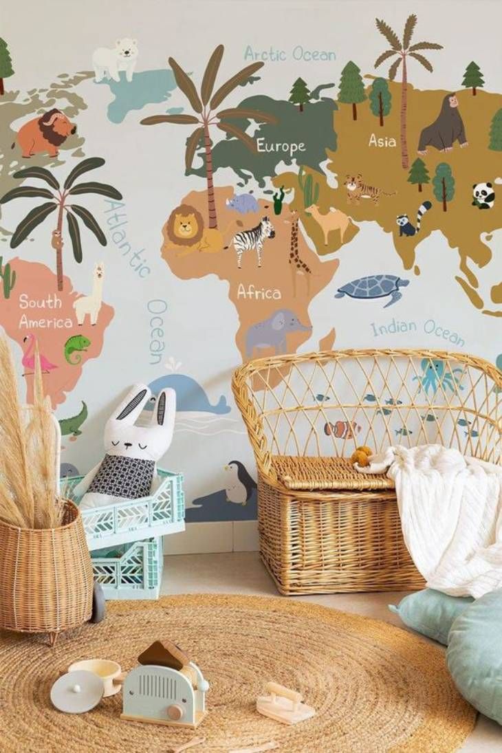 dormitorio papel mapas pinterest DECOR HASH