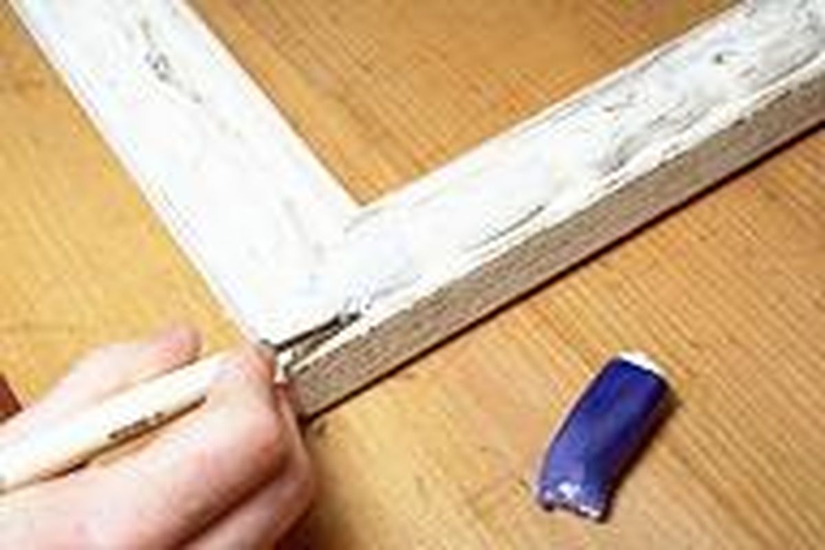 Restaurar el marco de un cuadro paso 6