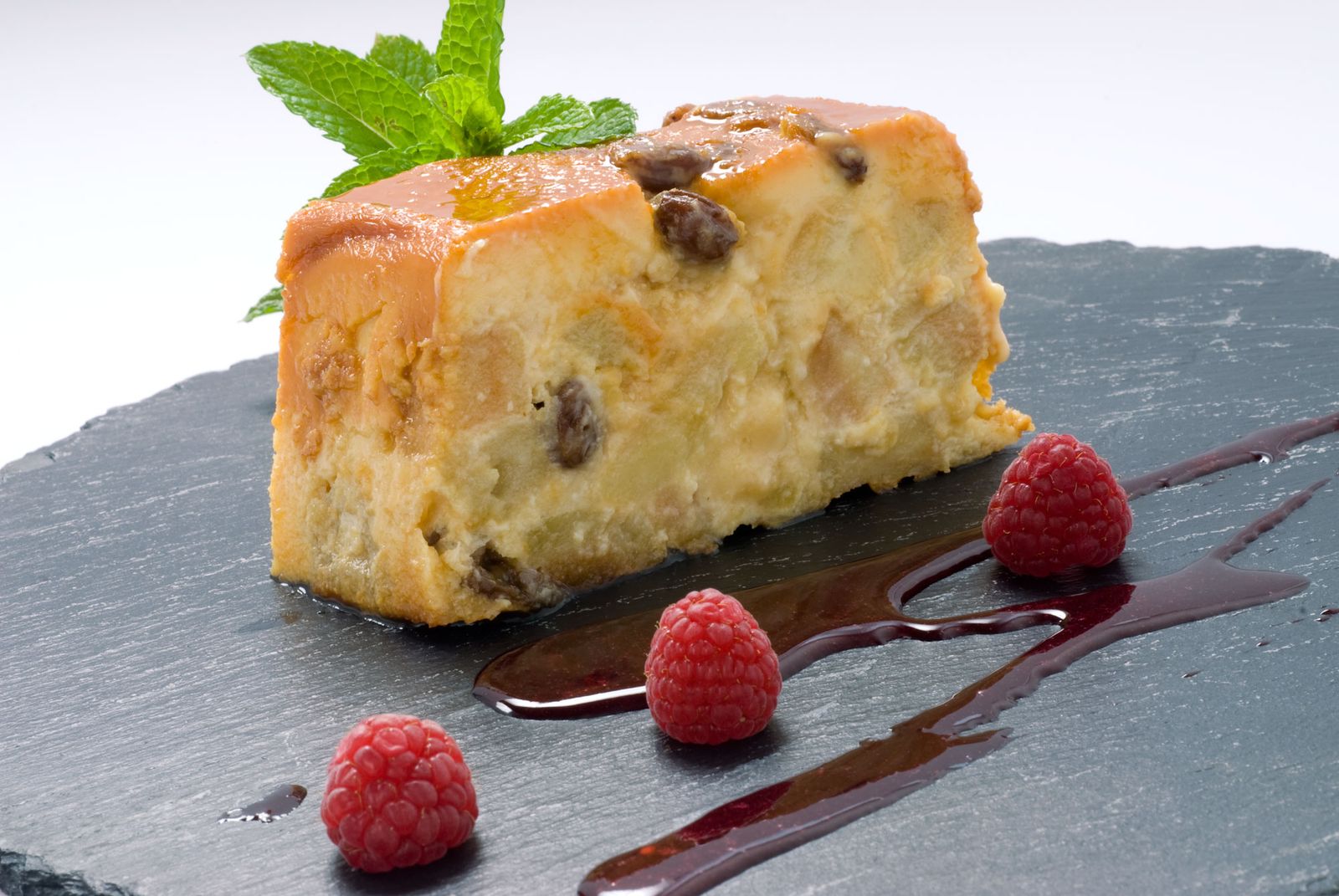 Pudin de manzana y pasas xl