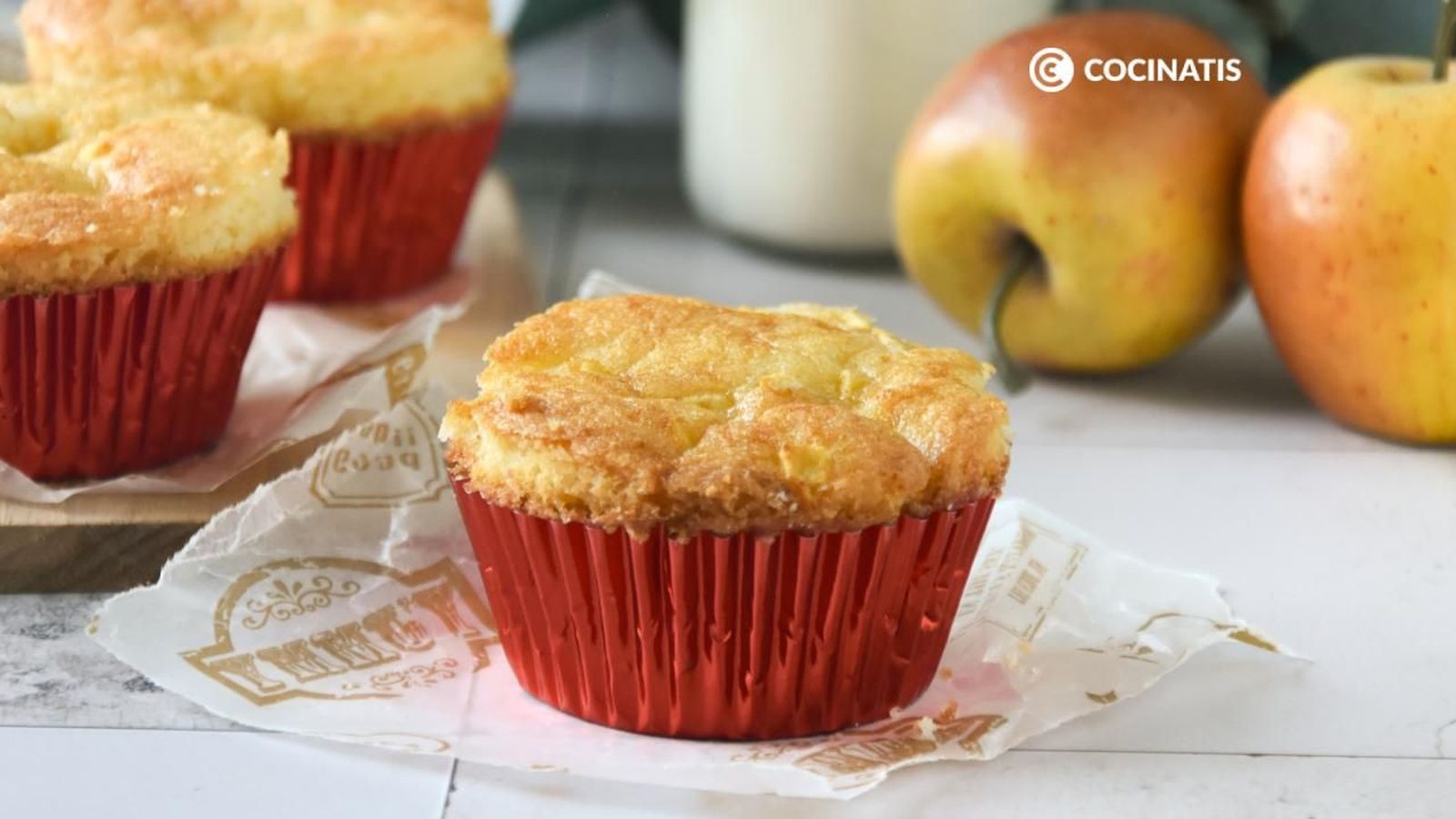 Magdalenas de manzana