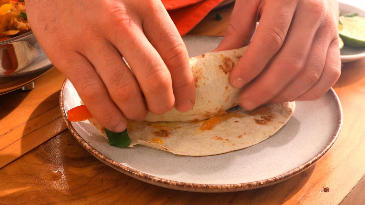 Fajitas mexicanas de pollo   Paso 7