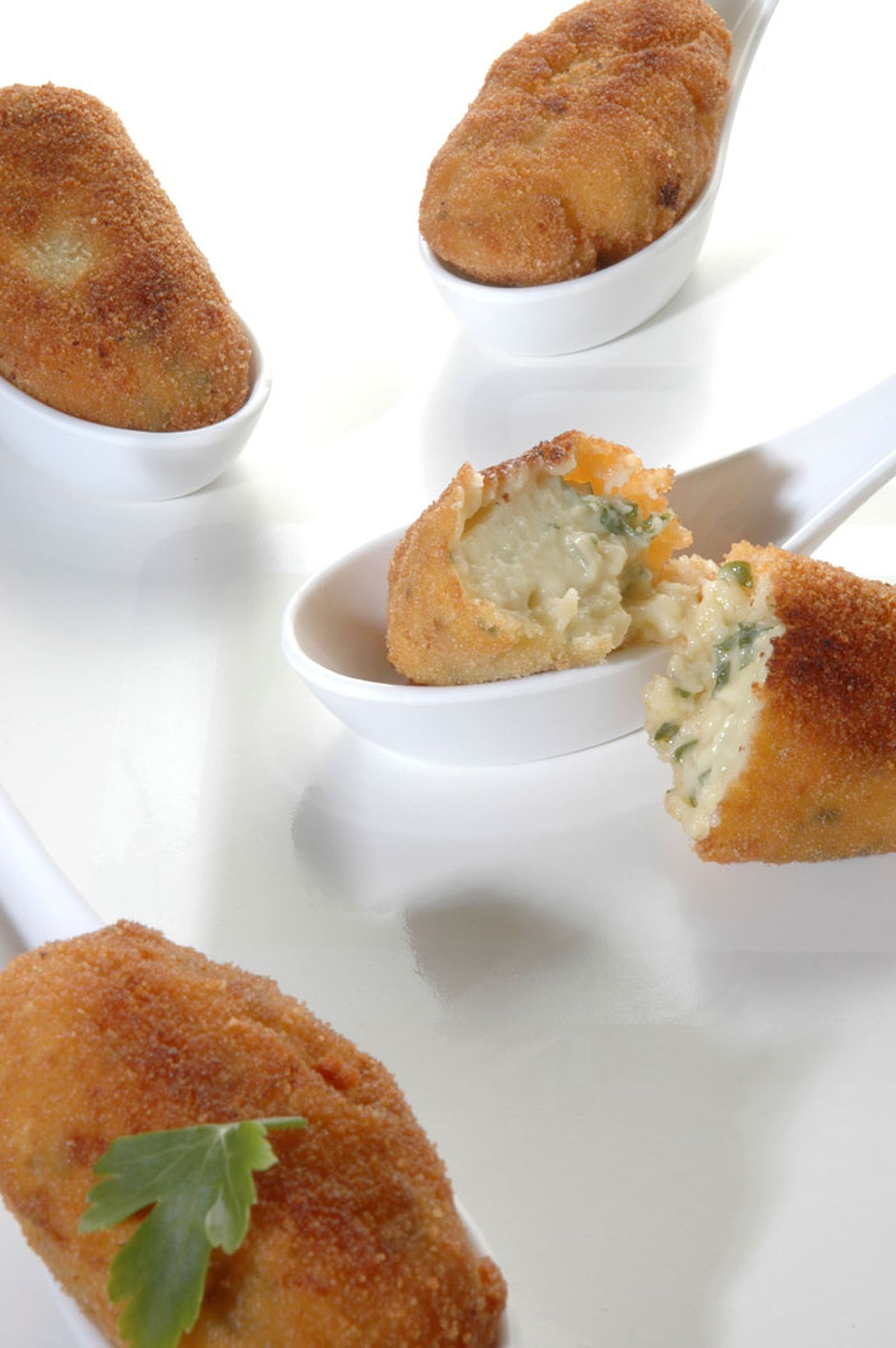Croquetas de verduras y gambas