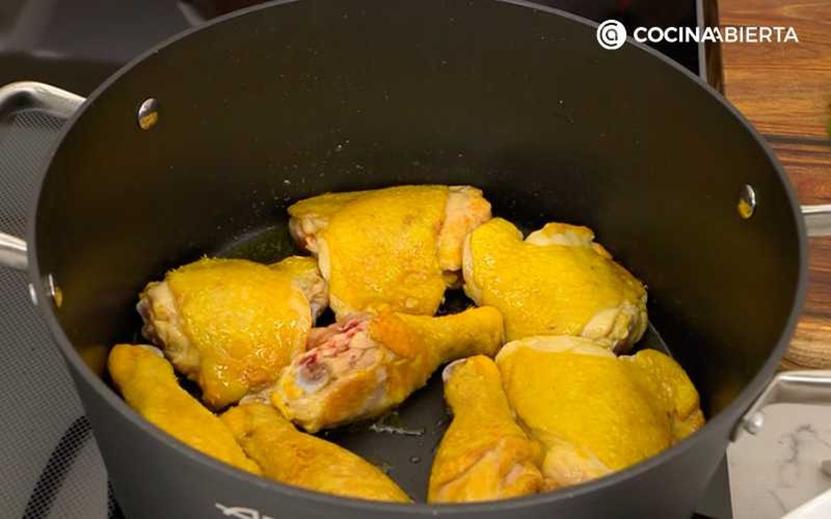 Dora los muslos de pollo