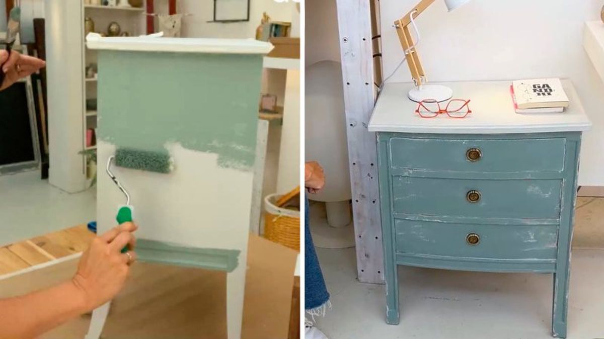 Envejecer muebles con pintura