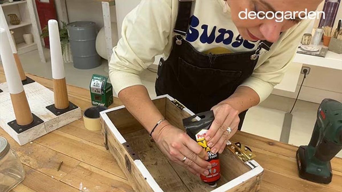 restaurar maleta antigua madera paso 8