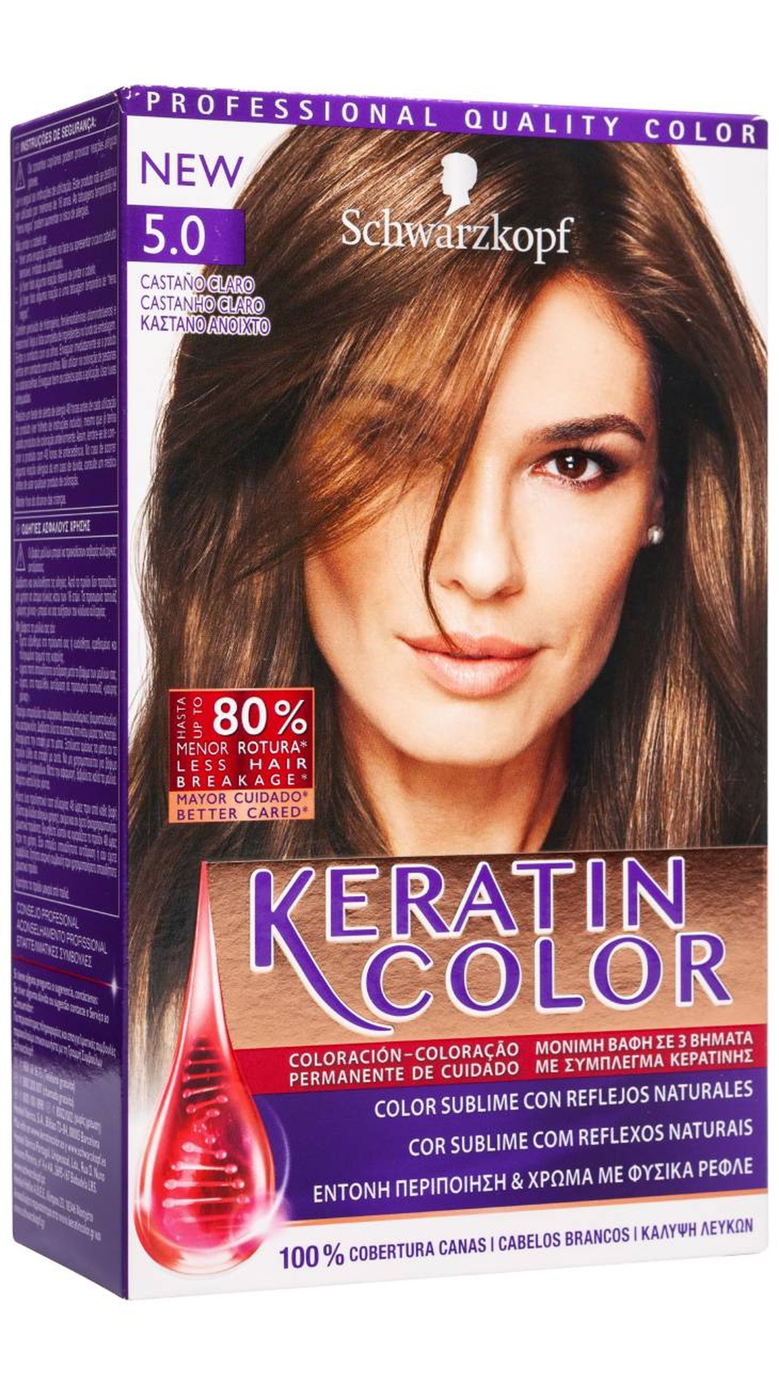 tinte pelo schwarzkopf keratin color