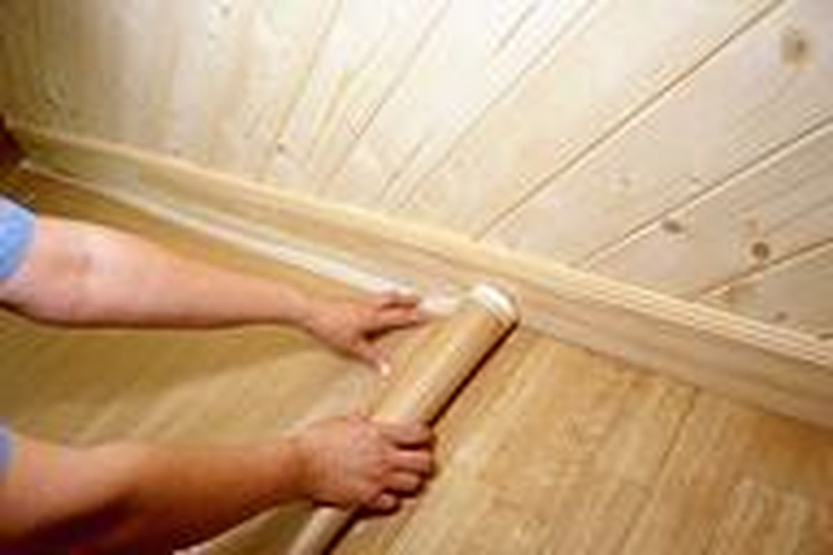 Pintar un friso de madera paso 1