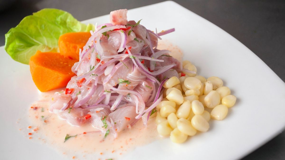 receta cevice peruano de pescado