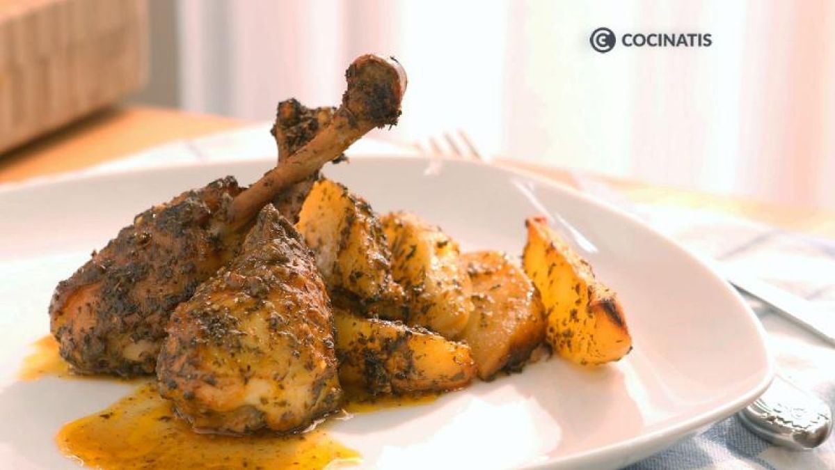 Receta de muslos de pollo al horno