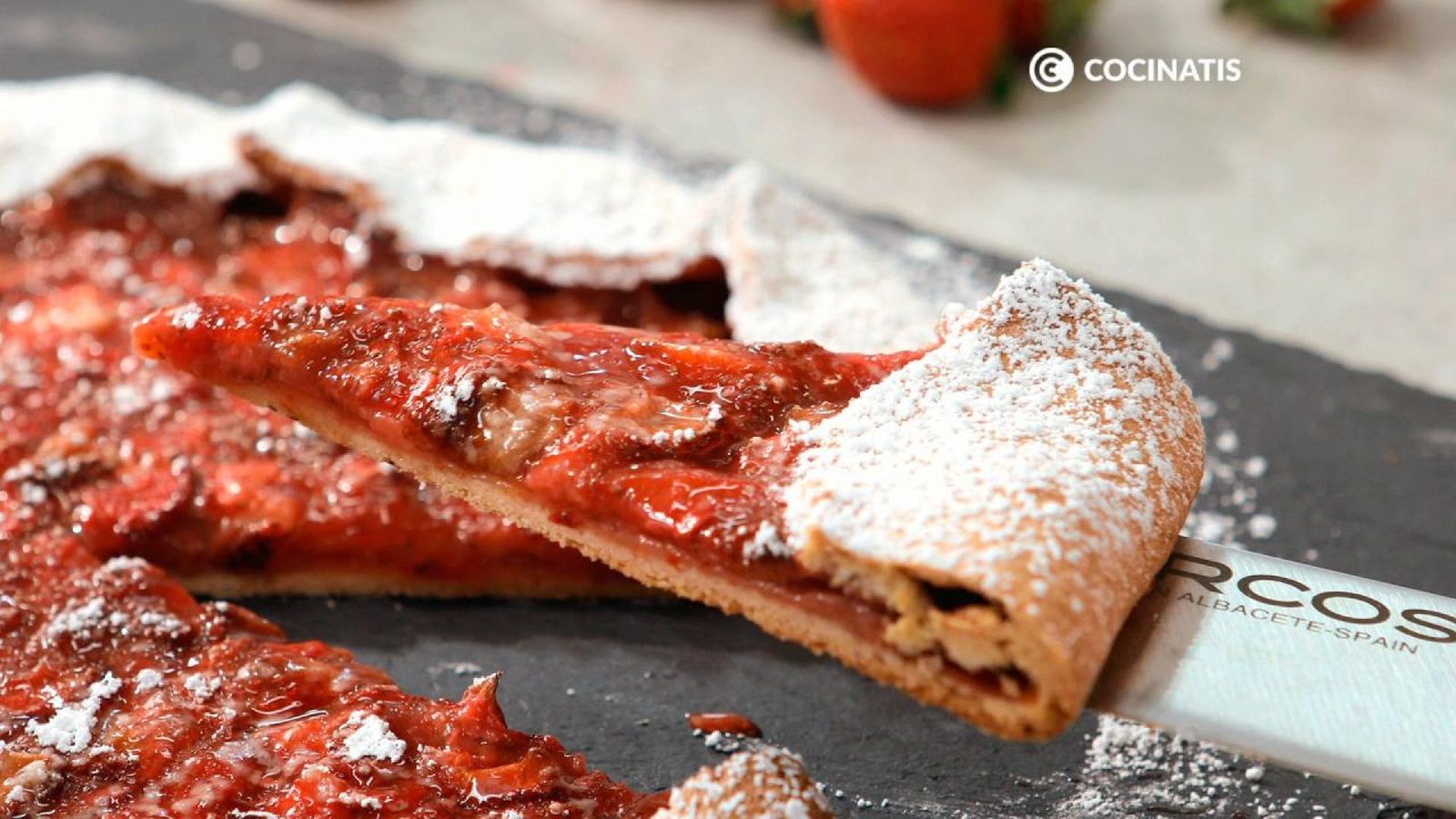 Sirve tu galette de fresas casera