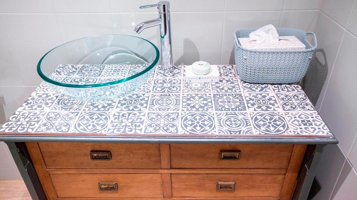 encimera mueble bano