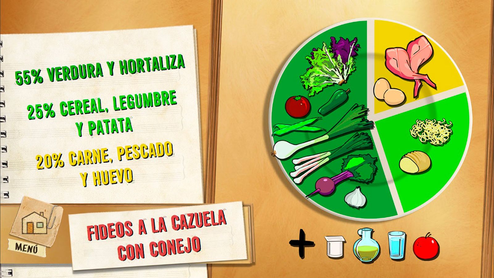 fideos cazuela plato