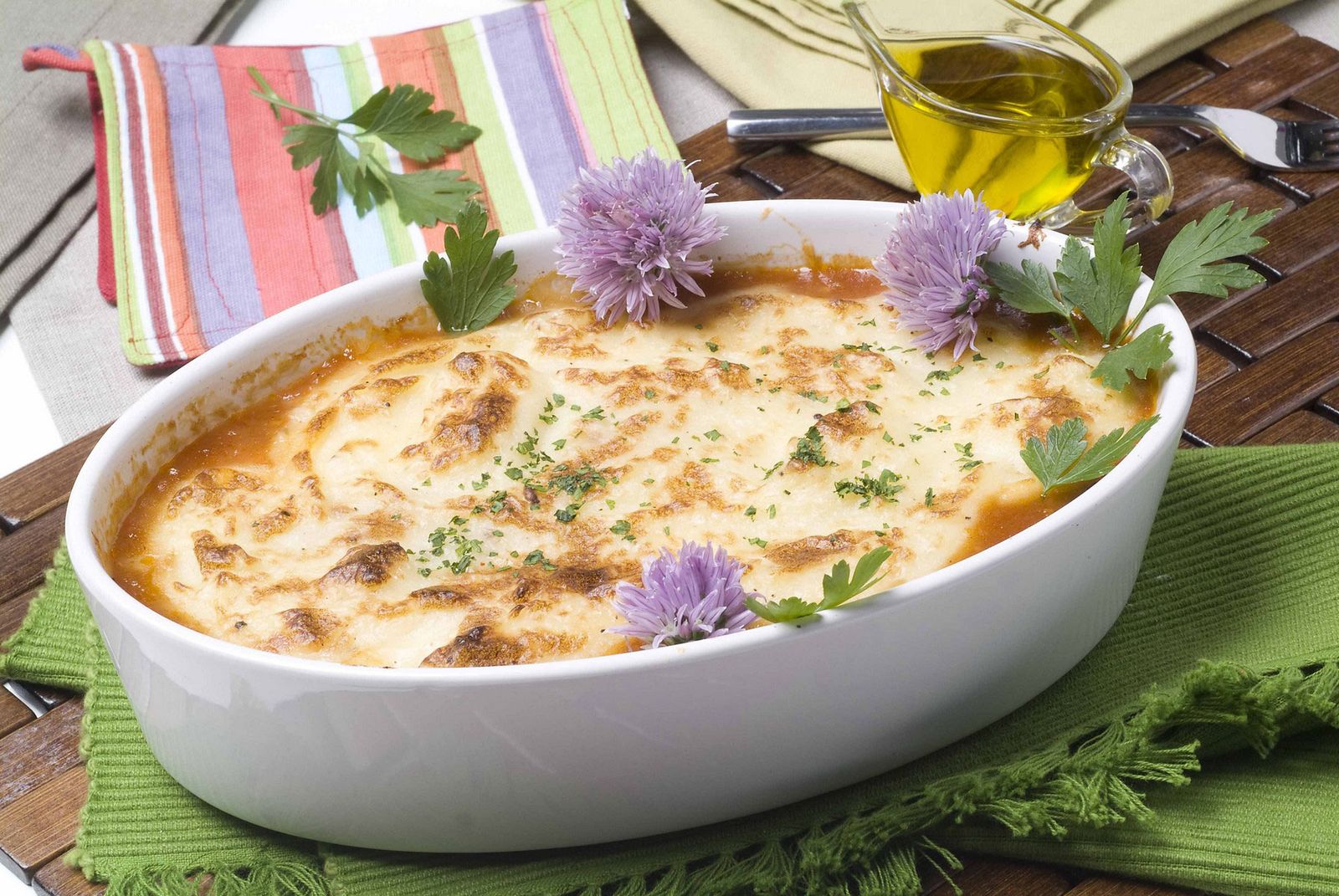 Pastel de atún gratinado