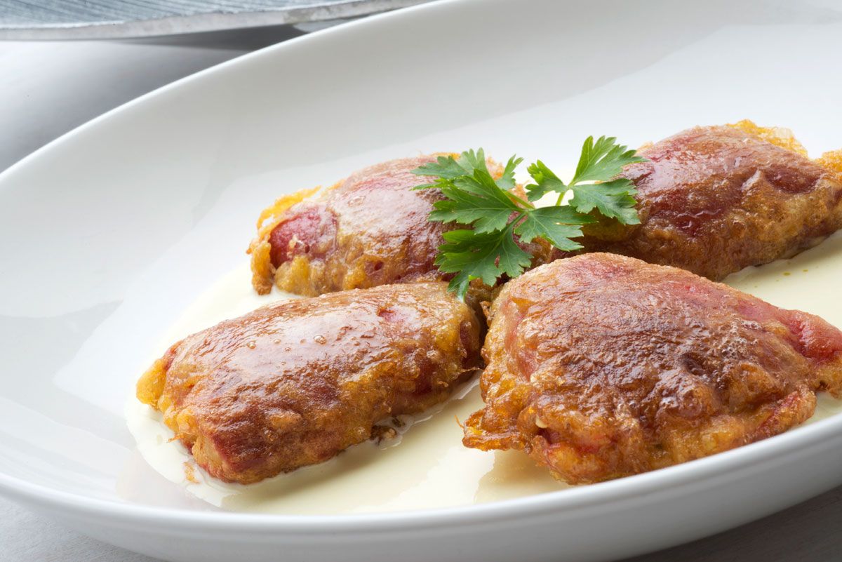 5270 Pimientos rellenos de gambas con bechamel al jengibre (655) xl