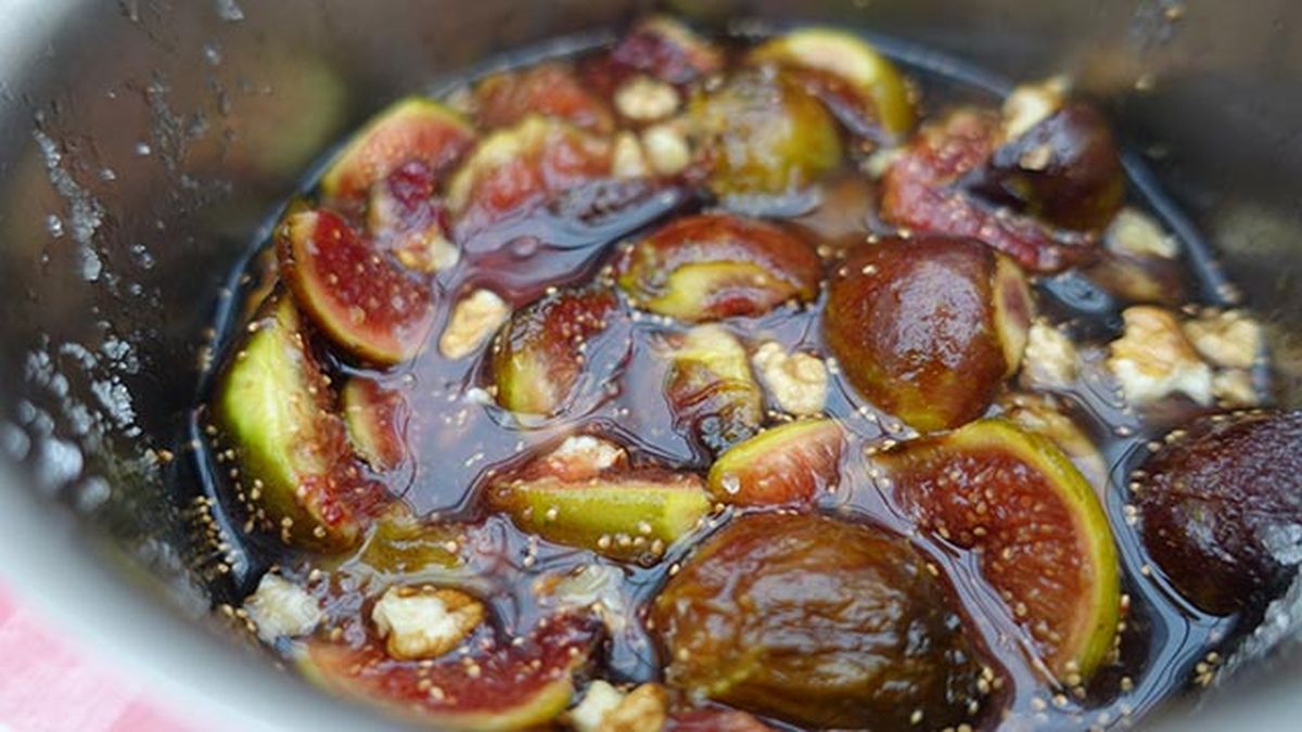 como hacer mermelada de higos y nueces