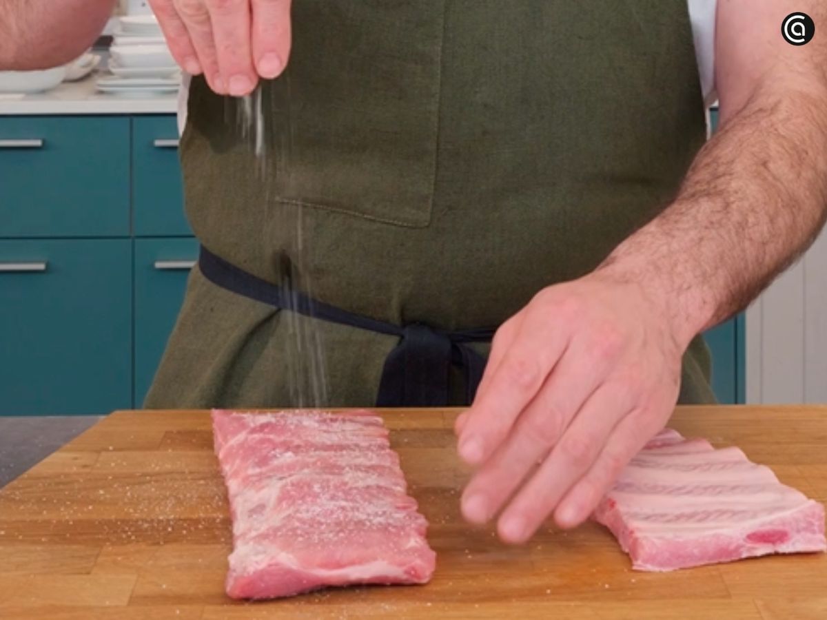 Costillas de cerdo a la barbacoa - paso 1