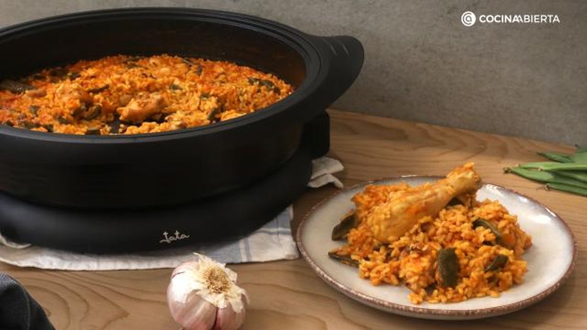 Arroz carne verduras paso 5