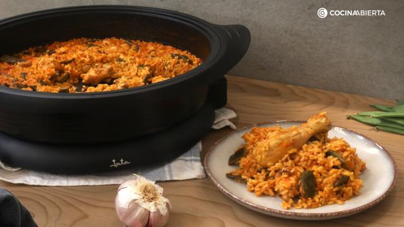 Arroz carne verduras paso 5