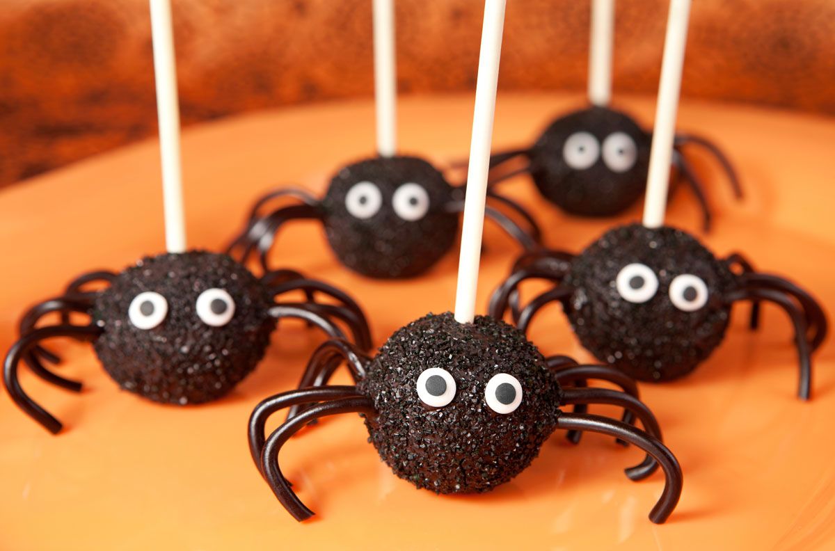 cake pops arañas
