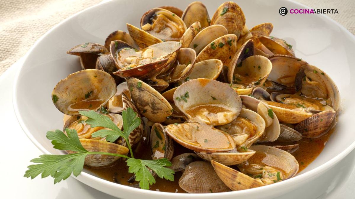 almejas al jerez receta