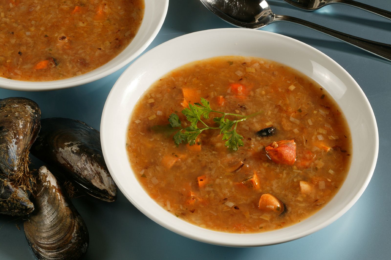 Sopa de mejillones