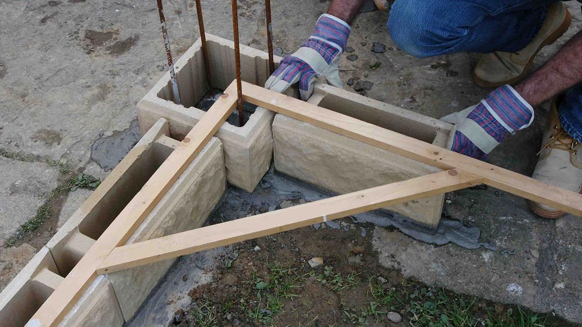 Muro con balaustrada paso 12