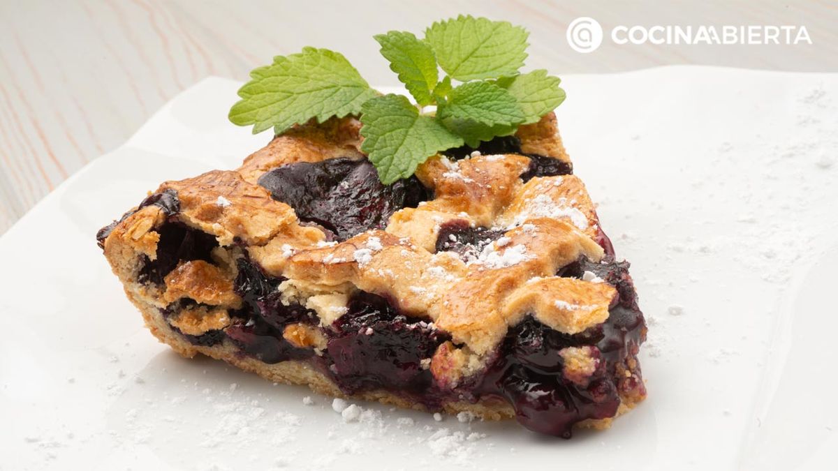 tarta de arandanos americana con masa quebrada casera receta facil eva arguinano