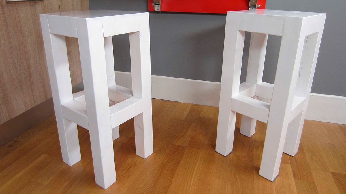 Taburete macizo paso 12