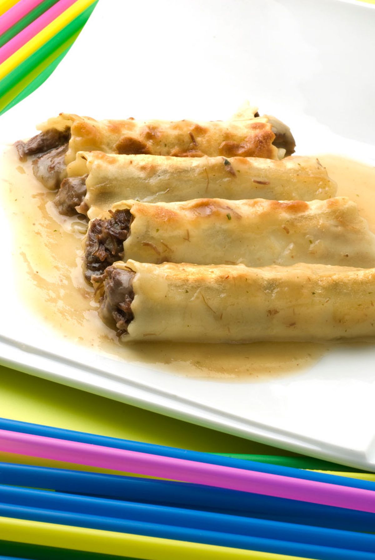 Canelones de carrilleras de ternera