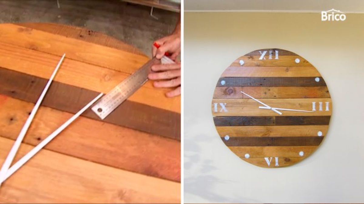 Fijar la aguja de los minutos y marcar las horas