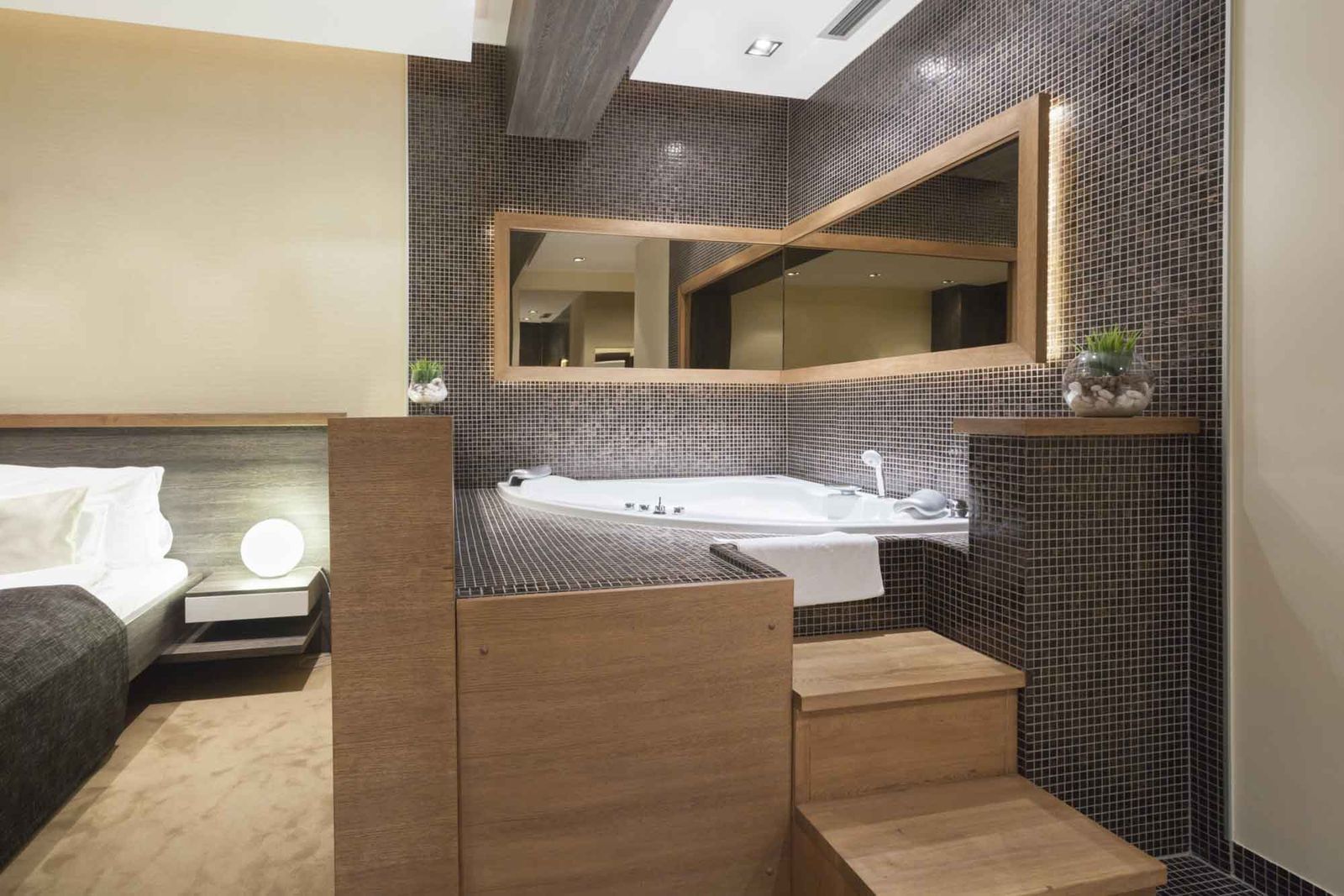 Baños abiertos al dormitorio 6