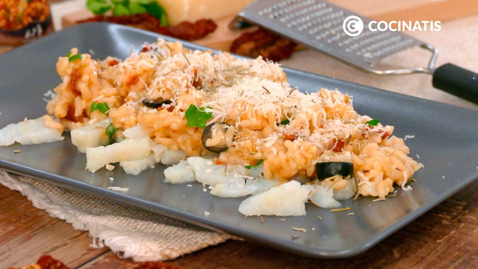 Receta de risotto de bacalao