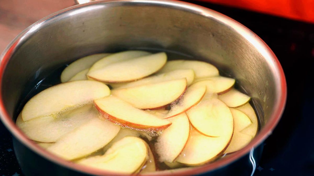Receta de rosas de manzana para San Valentín  paso 2