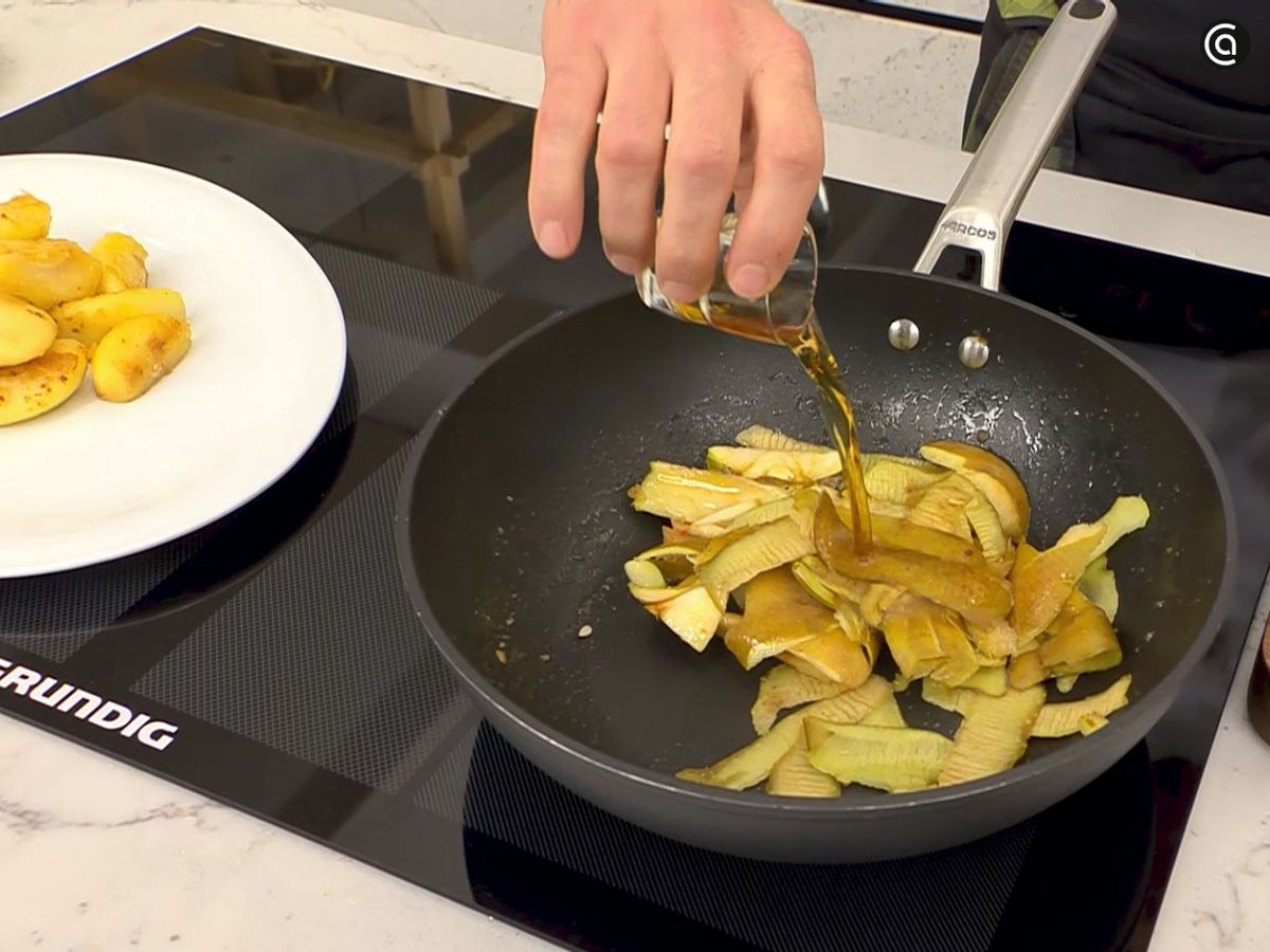 Escalope de foie gras con manzana - paso 2