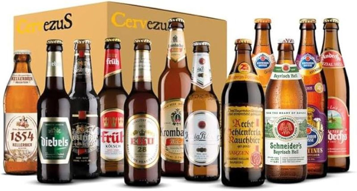 Pack de 12 cervezas alemanas