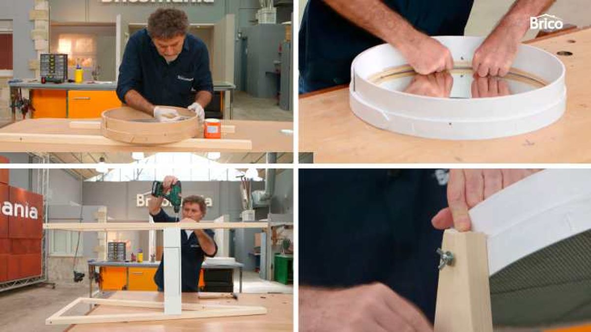 Montar el espejo y fijar la estructura