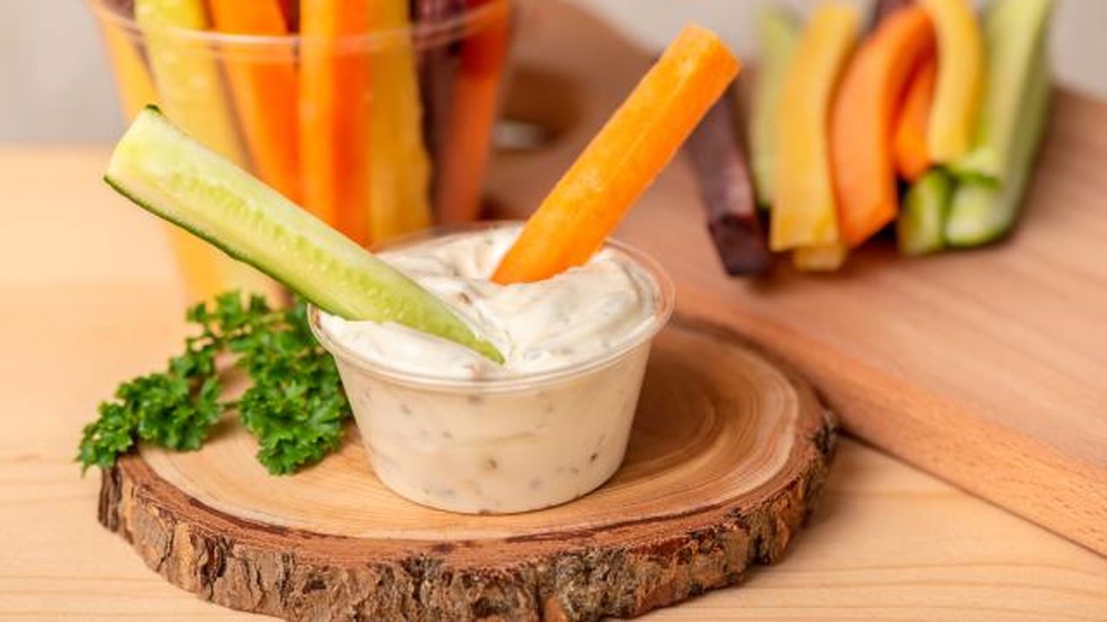 mayonesa vegana crudites