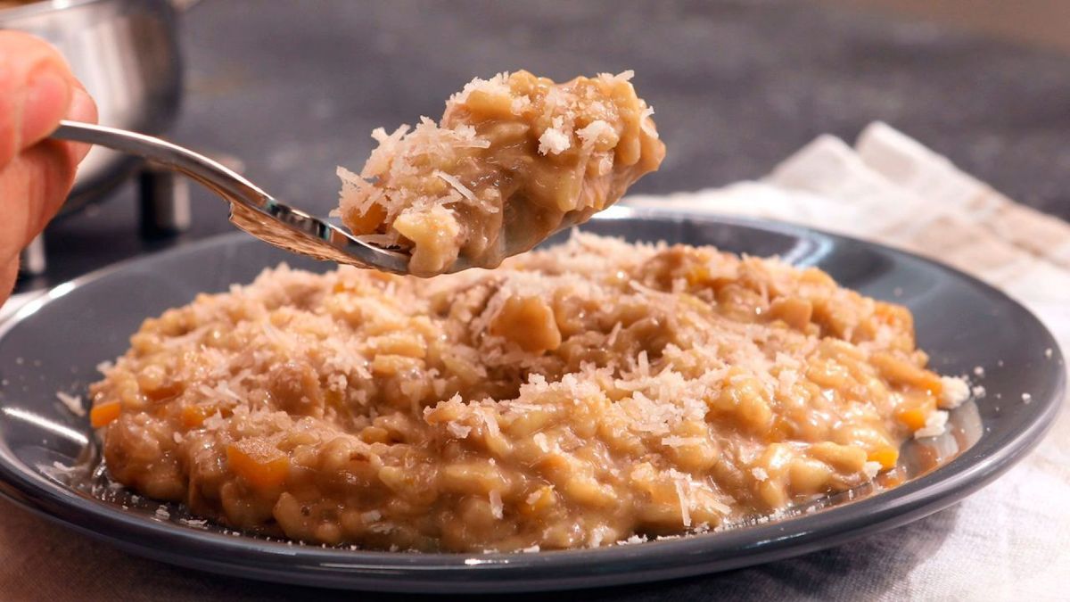 Risotto con calabaza y boletus   Paso 6