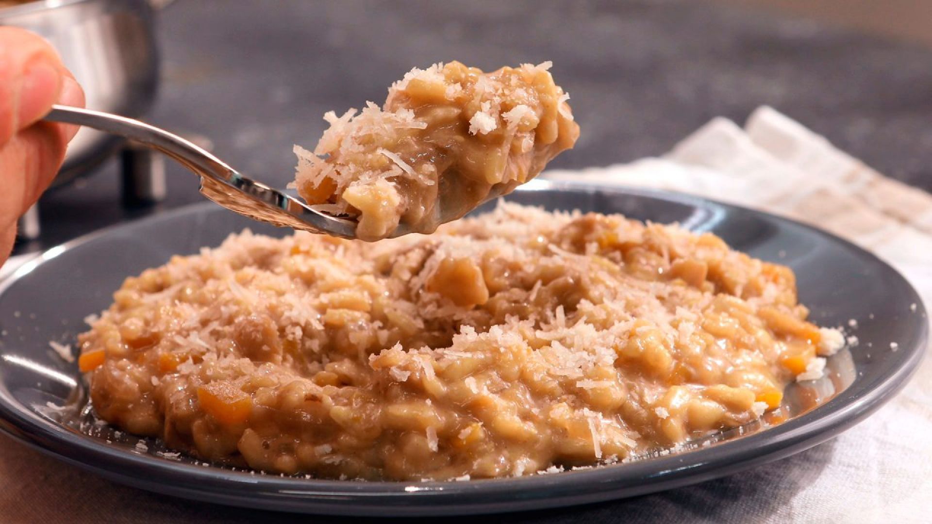 Risotto con calabaza y boletus   Paso 6