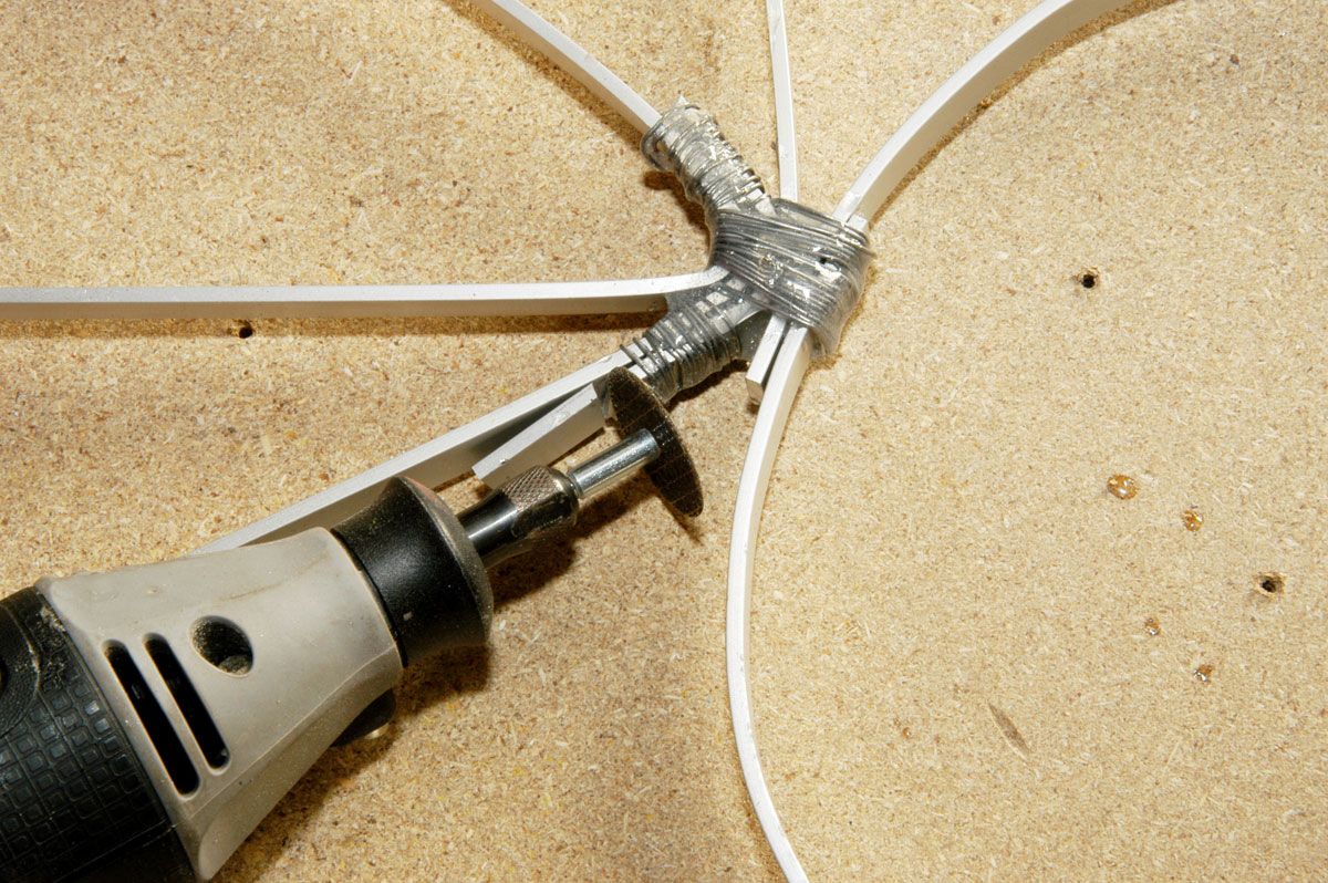 Estrella con tubo luminoso paso 9