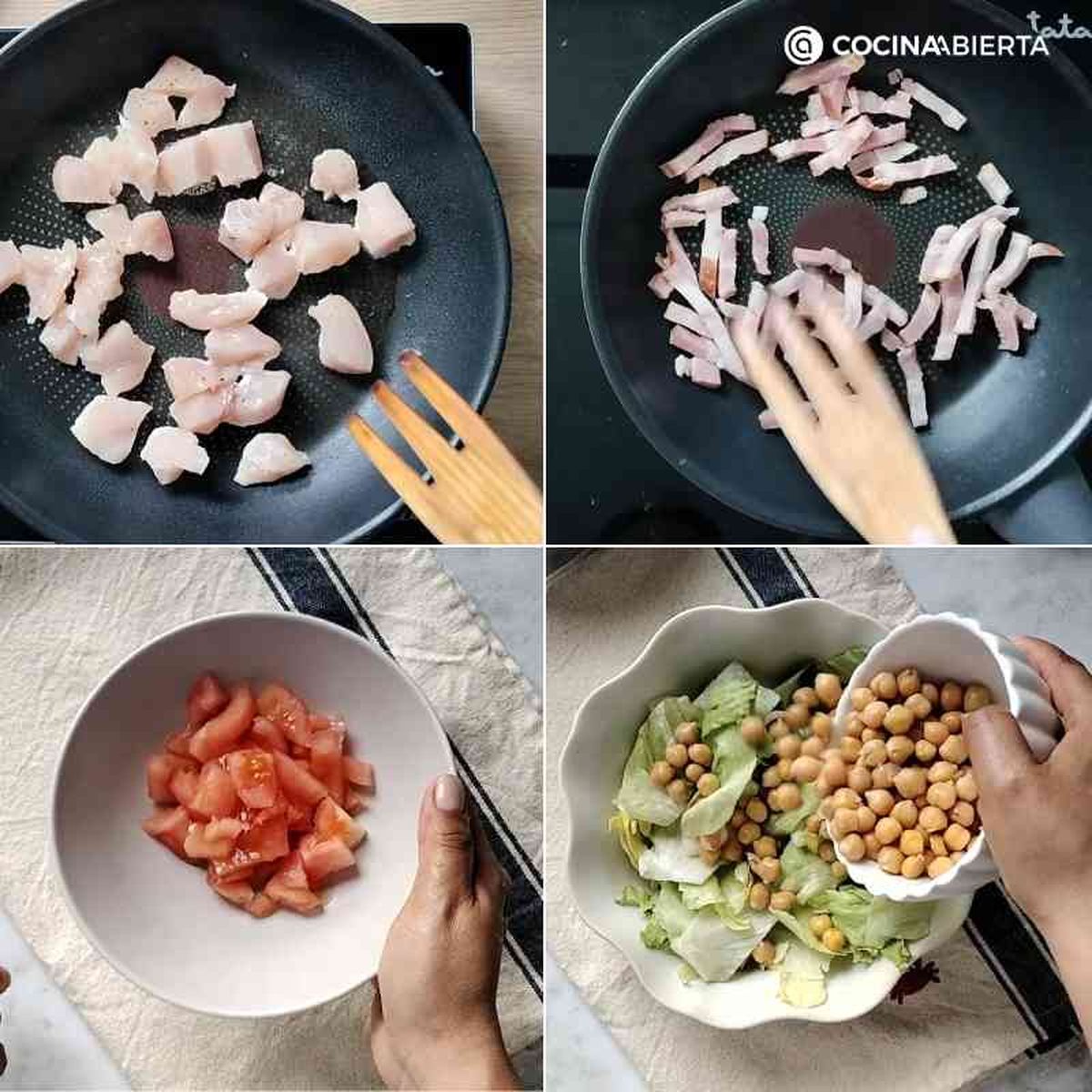 Reserva el bacon y el pollo