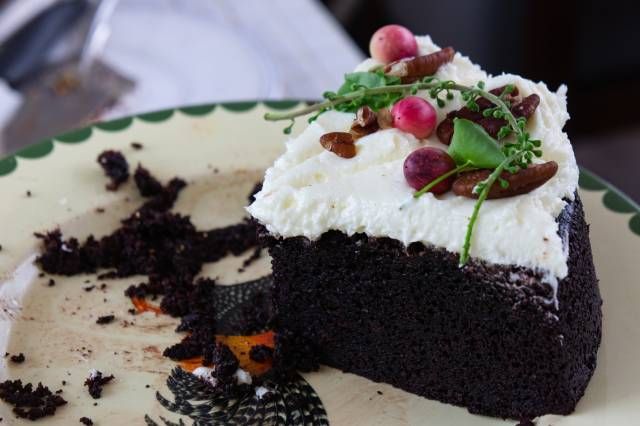 tarta guinness corte