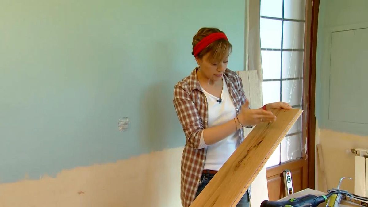 Decogarden 690 decorar pared friso madera roble paso1