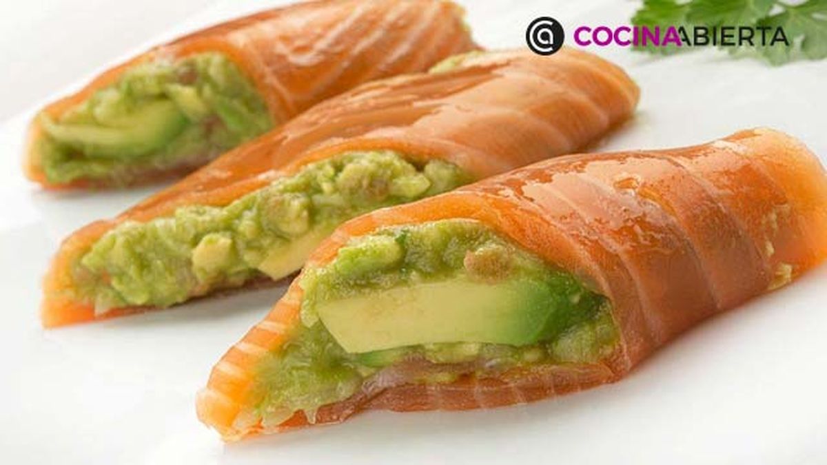 rollitos de salmon